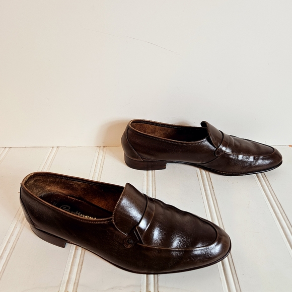 Bally Kelton Brown Leather Loafers Men’s Size 10 Slip On Dress Shoes Switzerland - Picture 3 of 14